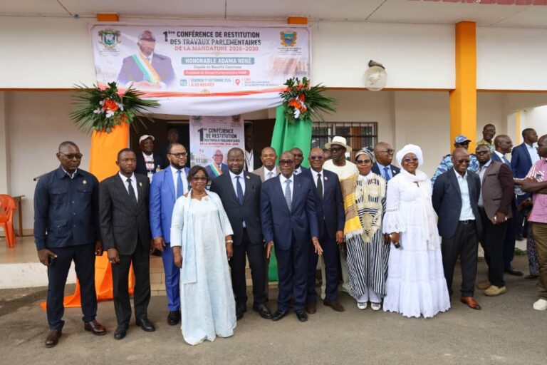 The Honorable Bema Coulibaly tours the Tonkpi region to report on parliamentary proceedings